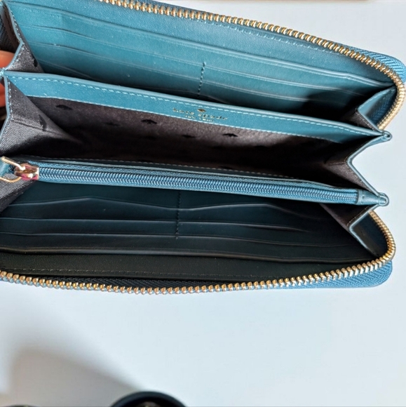 Kate Spade Staci Colorblock Large Continental Wallet Peacock (New) - Picture 8 of 10